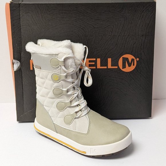 Merrell Shoes Merrell Girls Heidi Waterproof Winter Boots White